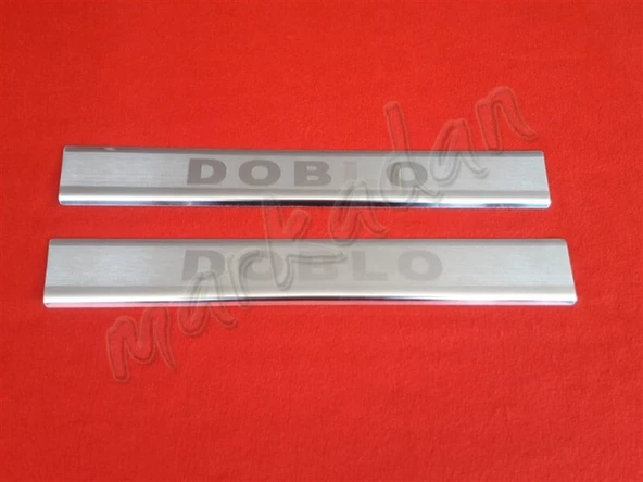 Markadan Fiat Doblo Krom Kapı Eşiği 2010-2023 2 Parça Paslanmaz Çelik ürün görseli 1