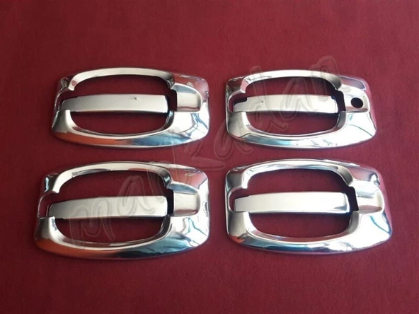 DB Chrome Peugeot Boxer Kapı Kolu Nikelajı 2006 Sonrası 4 Kapı 8 Parça P.Çelik ürün görseli 1
