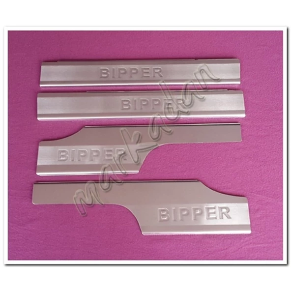 WOC Chrome Peugeot Bipper Krom İç Kapı Eşiği 2008 Sonrası 4 Parça Paslanmaz Çelik ürün görseli 1