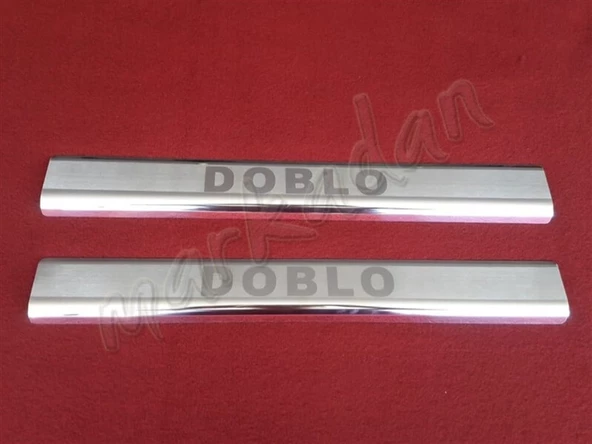 DB Chrome Fiat Doblo Krom Kapı Eşiği 2000-2012 2 Parça P.Çelik ürün görseli 1