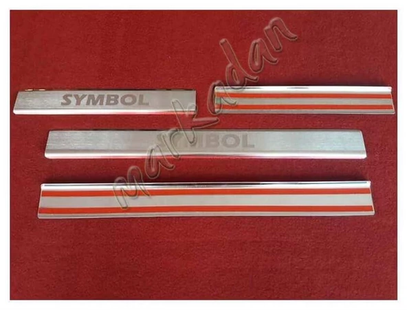 Db Chrome Renault Symbol Kapı Eşiği 2009-2012 4 Parça P.Çelik - Resim 4