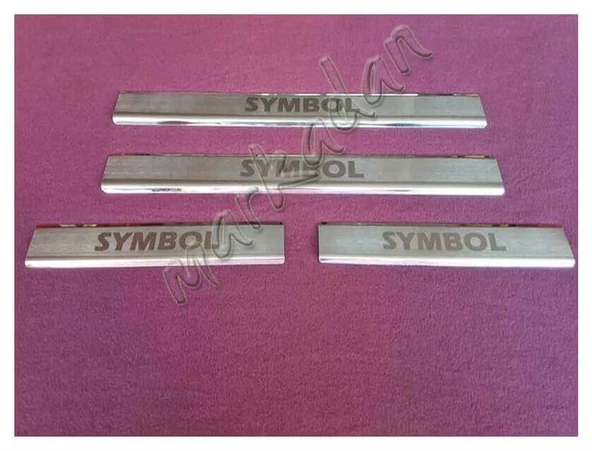 WOC Chrome Renault Symbol Kapı Eşiği 2009-2012 4 Parça Paslanmaz Çelik ürün görseli 1