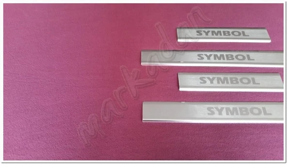 WOC Chrome Renault Symbol Kapı Eşiği 2013-2021 4 Parça Paslanmaz Çelik - Resim 3