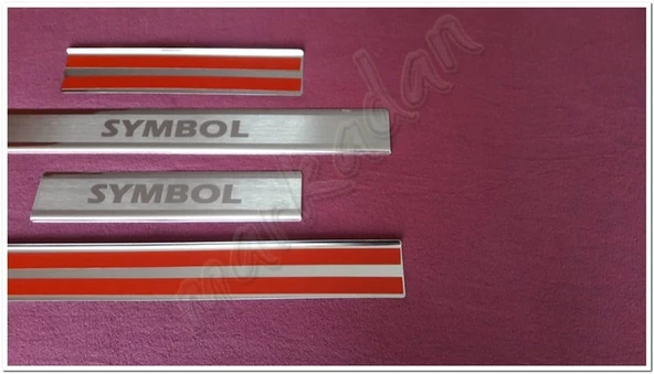 WOC Chrome Renault Symbol Kapı Eşiği 2013-2021 4 Parça Paslanmaz Çelik - Resim 4