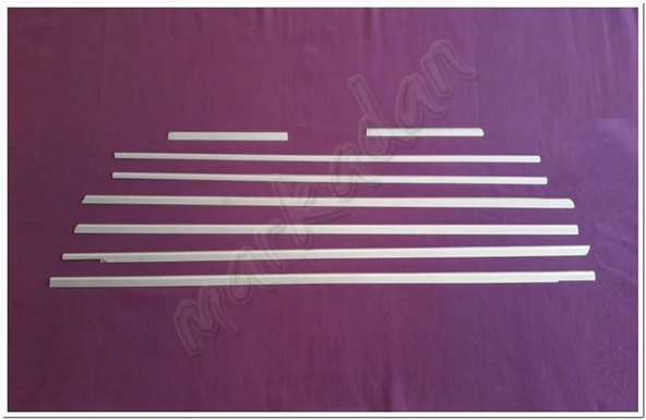 WOC Chrome Mercedes Viano W639 Extra Uzun Şasi Krom Cam Çıtası 2004-2014 8 Parça Paslanmaz Çelik ürün görseli 1