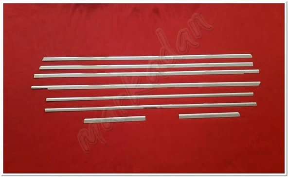 DB Chrome Mercedes Viano W639 Kısa Şasi Cam Çıtası Nikelajı 2004-2014 8 Parça P.Çelik ürün görseli 1