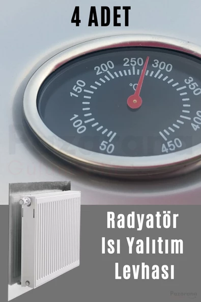 4 Adet / Petek Radyatör Arkası Isı Yalıtım Plakası ürün görseli 1