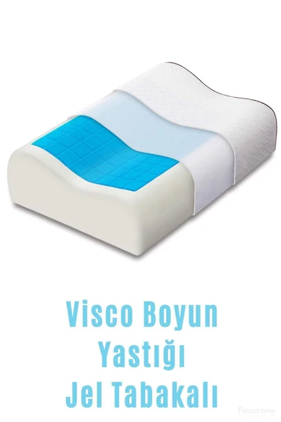 Jel Visko Yastık Visko Jel Yastık Jelli Ortopedik Boyun Destekli Visco Yastık ürün görseli 1