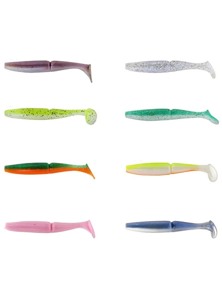 Captain 3516 Pukka Shad 9cm 7gr Levrek Silikonu 5 Adet Suni Yem ürün görseli 1
