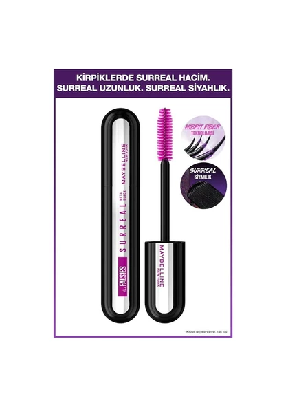 Maybelline New York Falsies Surreal Meta Black Maskara ürün görseli 1