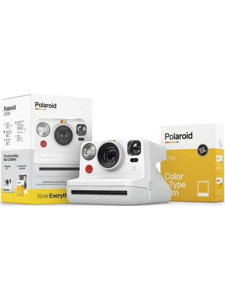 Polaroid Now Beyaz Instant Fotoğraf Makinesi ve Hediye Seti ürün görseli 1