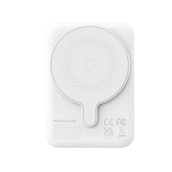 Nillkin Magsafe Powerbank 5000Mah Taşınabilir Şarj Cihazı - Beyaz ürün görseli 1