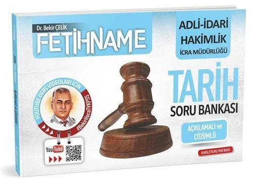 Adli İdari Hakimlik İcra Müdürlüğü FETİHNAME Tarih Soru Bankası Bekir Çelik ürün görseli 1