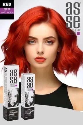 Asse 60 Ml Tüp Saç Boyası Kırmızı + 50 Ml Oksidan Sıvısı ürün görseli 1