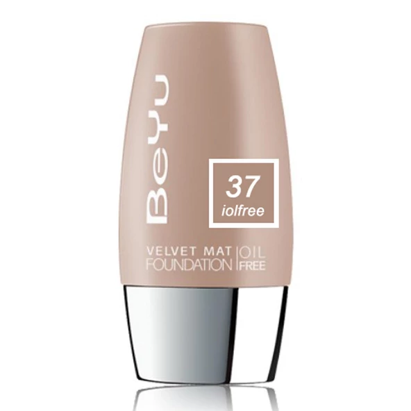 Beyu Velvet Mat Fondöten 37 Oil Free ürün görseli 1