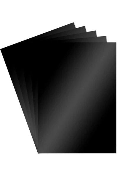 Aynalı Metalik Metalize Fon Kartonu Siyah 50x70cm 10 Adet ürün görseli 1