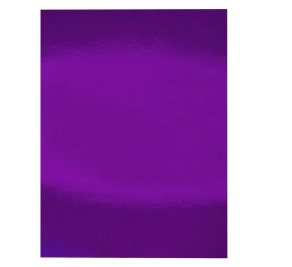 Aynalı Metalik Metalize Fon Kartonu Mor 50x70cm 1 Adet (Tek Renk) ürün görseli 1