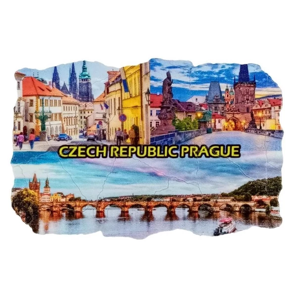 Çek Cumhuriyeti Temalı Fresco Magnet ürün görseli 1