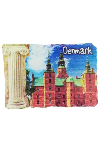 Danimarka Temalı Sütun Magnet - Resim 3