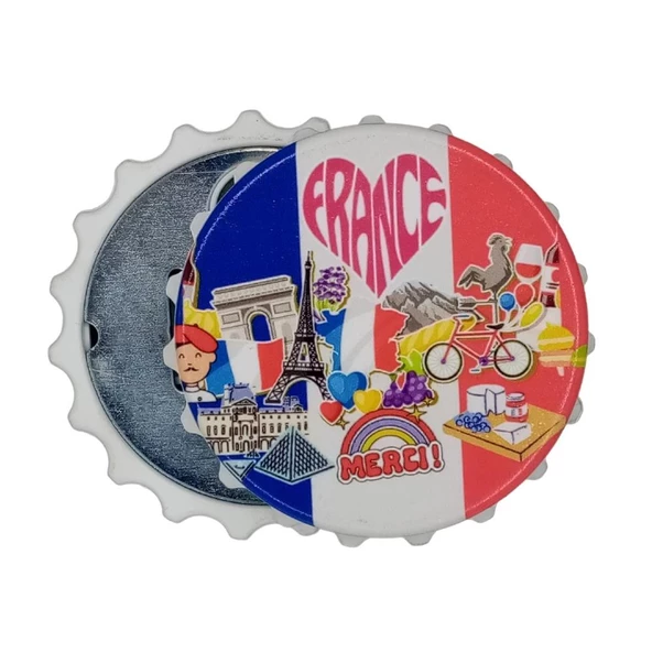 Fransa Temalı Magnet Kapak Açacak - Resim 3