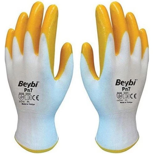 Beybi Sarı Nitril Eldiven Pn7 No 10 ürün görseli 1
