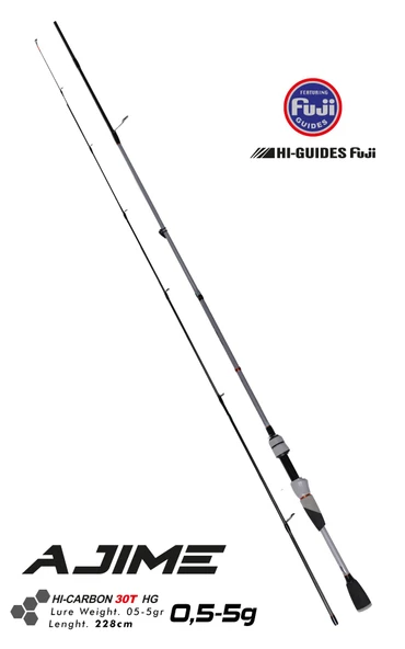 Fujin Ajime 228cm 05-5gr LRF High Carbon 30-t HG Olta Kamışı FAJ-762UL ürün görseli 1