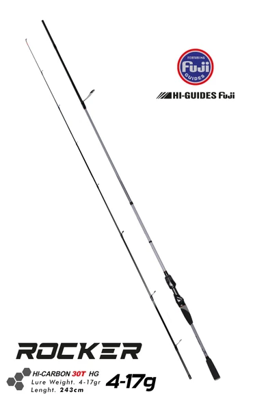 Fujin Rocker 243cm 4-17gr LRF High Carbon 30-T HG Olta Kamışı FRKR-802L ürün görseli 1