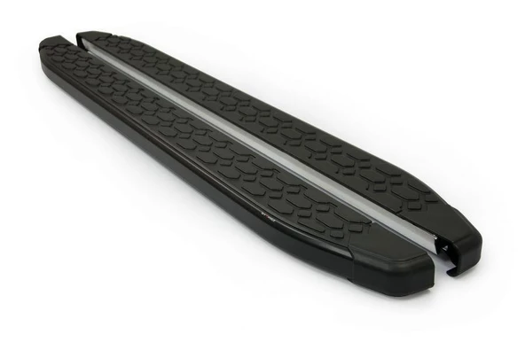 Omsa Line Land Rover Freelander 2007-2014 Blackline Mat Siyah Alüminyum Alınlı Yan Basamak ürün görseli 1