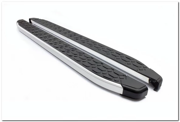 Omsa Line Fiat Fullback 2016 Sonrası Blackline Mat Alüminyum Alınlı Yan Basamak ürün görseli 1