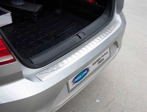 OMSA VW Passat B7 Krom Krom Arka Tampon Eşiği (Taşlı) 2010-2015 Arası ürün görseli 1