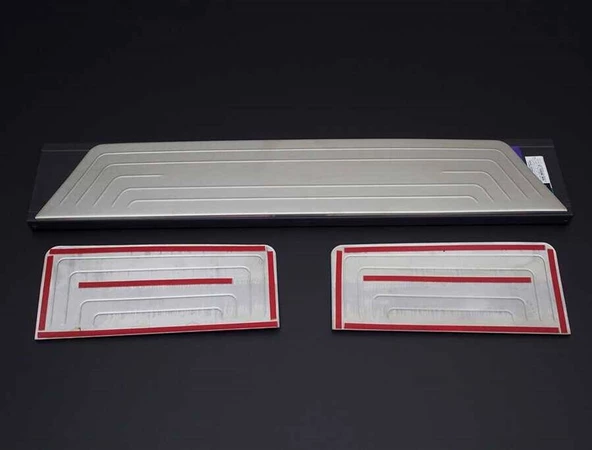 OMSA VW T5 Multivan Krom Kapı Eşiği 3 Parça (Taşlı) 2003 ve Sonrası - Resim 2