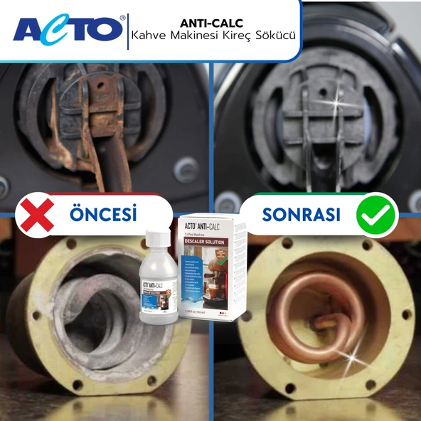 ACTO® ANTI-CALC 100 ml | Kahve Makinaları İçin Sıvı Kireç Çözücü ürün görseli 1