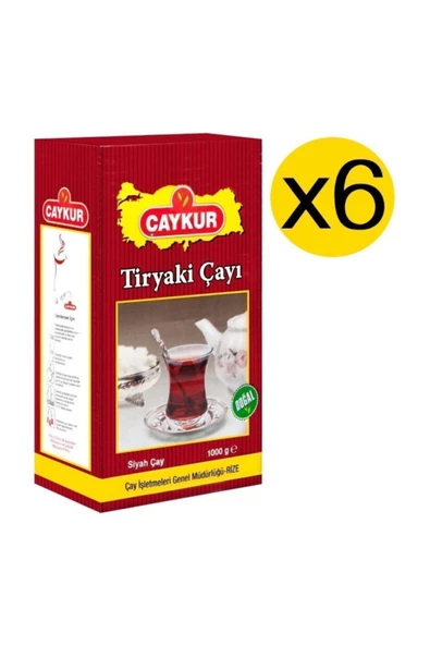Çaykur Tiryaki Çay 1 Kg X 6 Adet ürün görseli 1