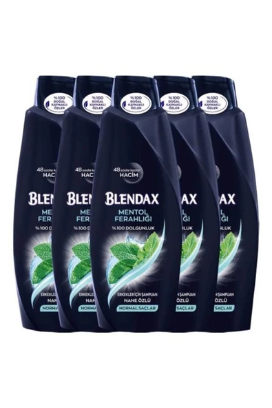 Blendax Erkekler İçin 500ml 6 Adet Mentollü Şampuan ürün görseli 1