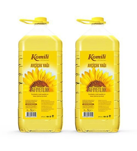 KOMİLİ AYÇİÇEK YAĞI 5 LT PET  2 ADET ürün görseli 1