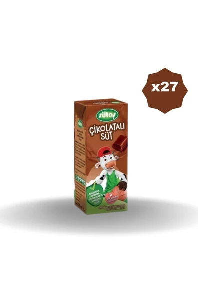 SÜTAŞ ÇİKOLATALI SÜT 200 ML X 27 ADET ürün görseli 1
