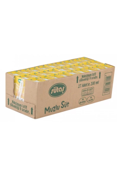Sütaş Muzlu Süt 180ml 27 Adet ürün görseli 1