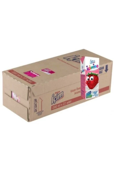 İçim 200 ml Çilekli Süt X 27li ürün görseli 1