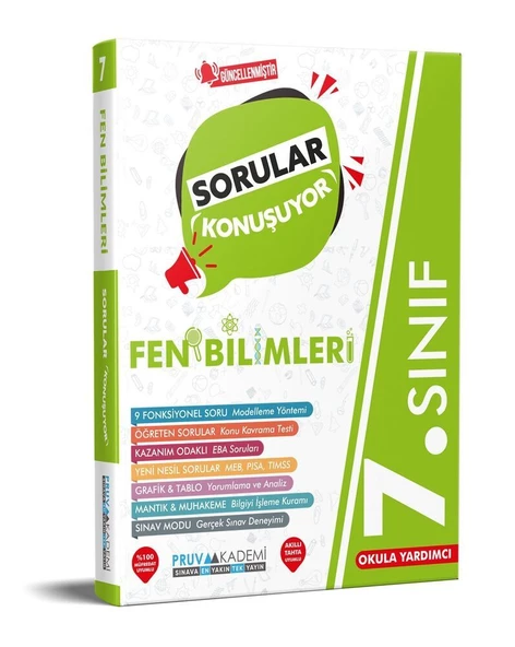 7. Sınıf Fen Bilimleri Sorular Konuşuyor Soru Bankası  Pruva Akademi ürün görseli 1