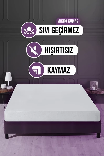 Mikro Fitted Sıvı Geçirmez Yatak Alezi 160 x 200 cm ürün görseli 1