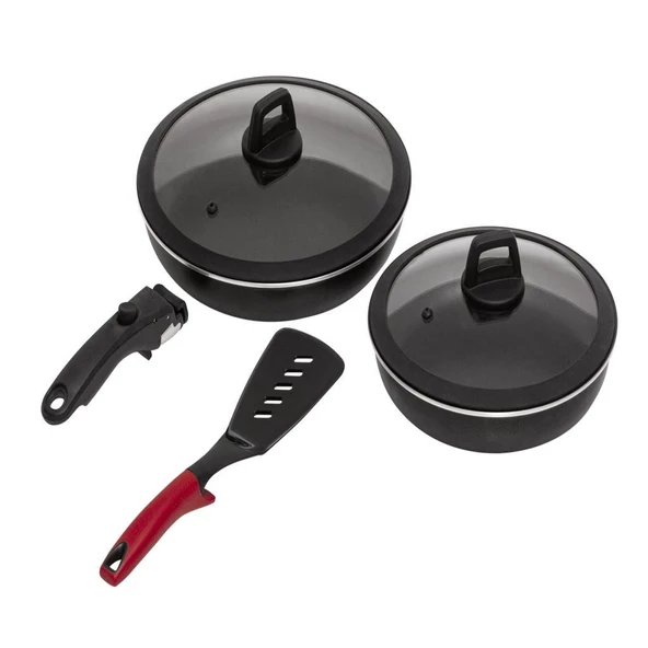 TAÇ PİERRE CARDİN MOTTO 6 PARÇA TAVA SETİ SPATULA HEDİYELİ ürün görseli 1