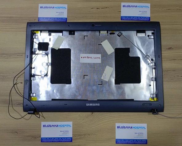 SAMSUNG R522 EKRAN LCD KAPAK COVER ÇERÇEVE WIFI ANTEN 2.EL ürün görseli 1