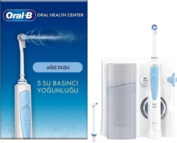 Oral-B Ağız Sağlığı Merkezi Ağız Duşu: Ağız duşu, 1 Oxyjet Başlığı, 1 Su Jeti Başlığı ürün görseli 1