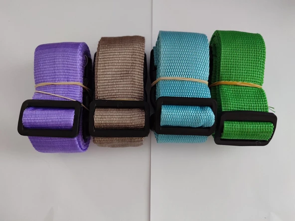 4 Adet Renkli Valiz Kemeri 4 cm - Resim 7