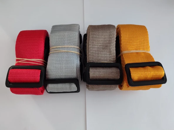 4 Adet Renkli Valiz Kemeri 4 cm - Resim 5