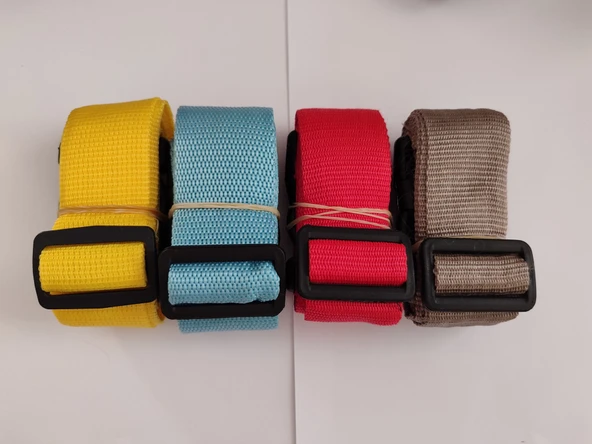 4 Adet Renkli Valiz Kemeri 4 cm - Resim 3