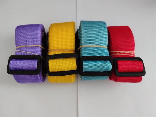4 Adet Renkli Valiz Kemeri 4 cm - Resim 9