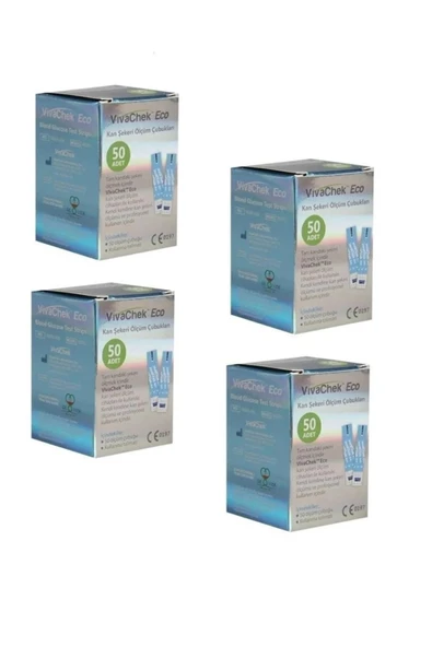VivaChek Eco 50'li 4 Paket Şeker Ölcüm Çubuğu ürün görseli 1