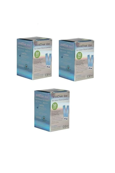 VivaChek Eco 50'li 3 Paket Şeker Ölcüm Çubuğu ürün görseli 1