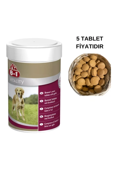 vet advice Köpek Tüy Bakım Tableti Bira Mayası Tüy dökümü önleyici ürün görseli 1